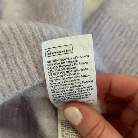 Lavender Ruffle Sweater - Picture 6 of 7